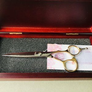Matsuzaki Scissors Jr.SHIHOU Gold,Damascus,New Model, 3Y- Warranty Made …